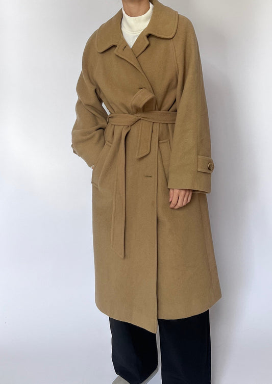 Wool Caramel Coat S/M