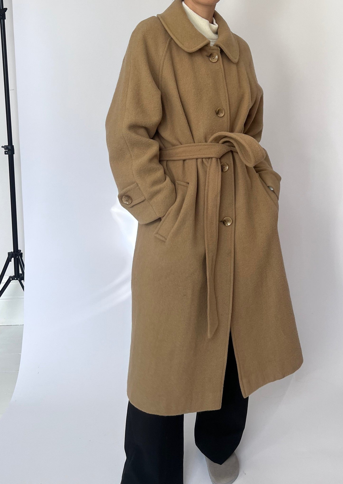 Wool Caramel Coat S/M