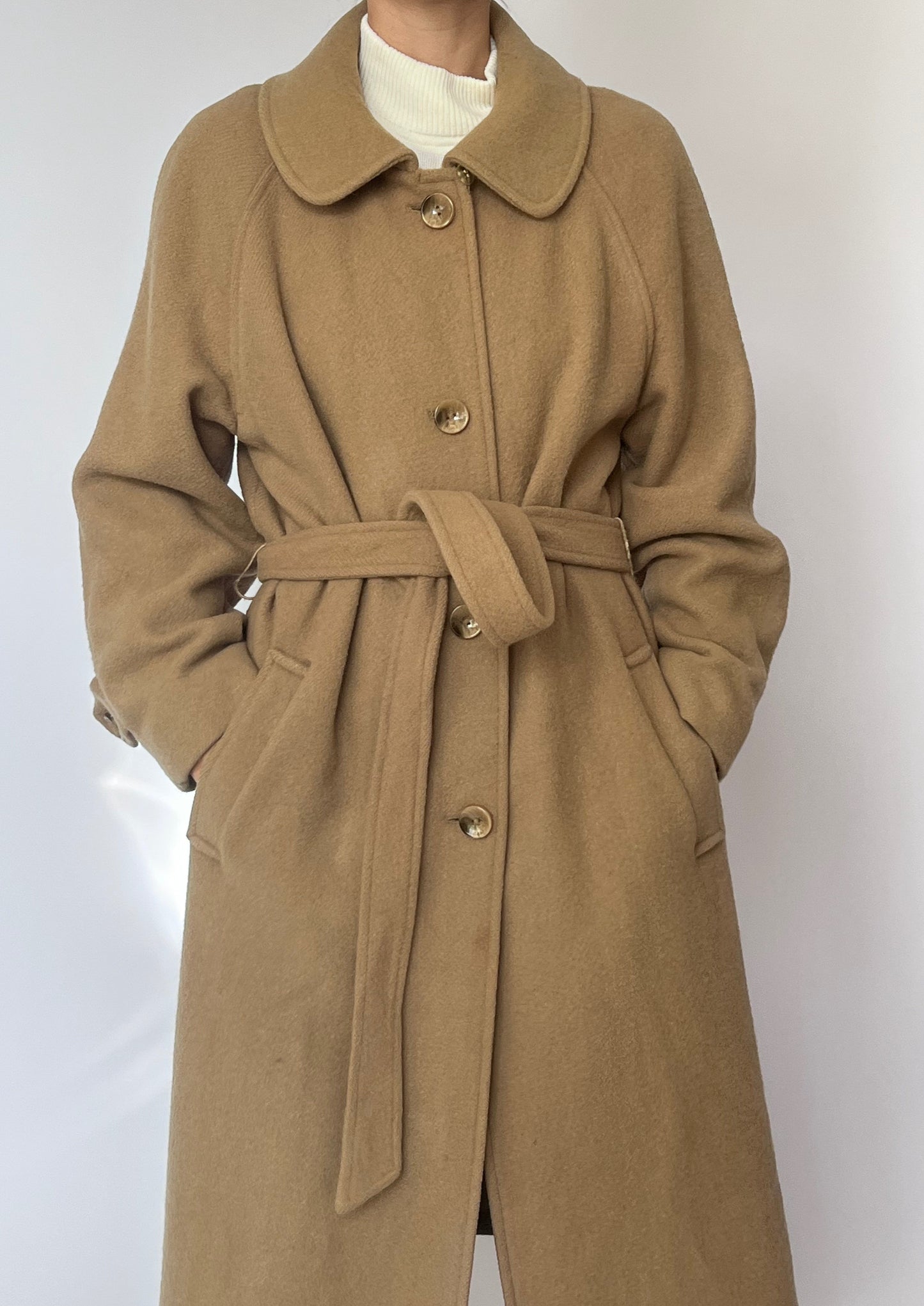 Wool Caramel Coat S/M