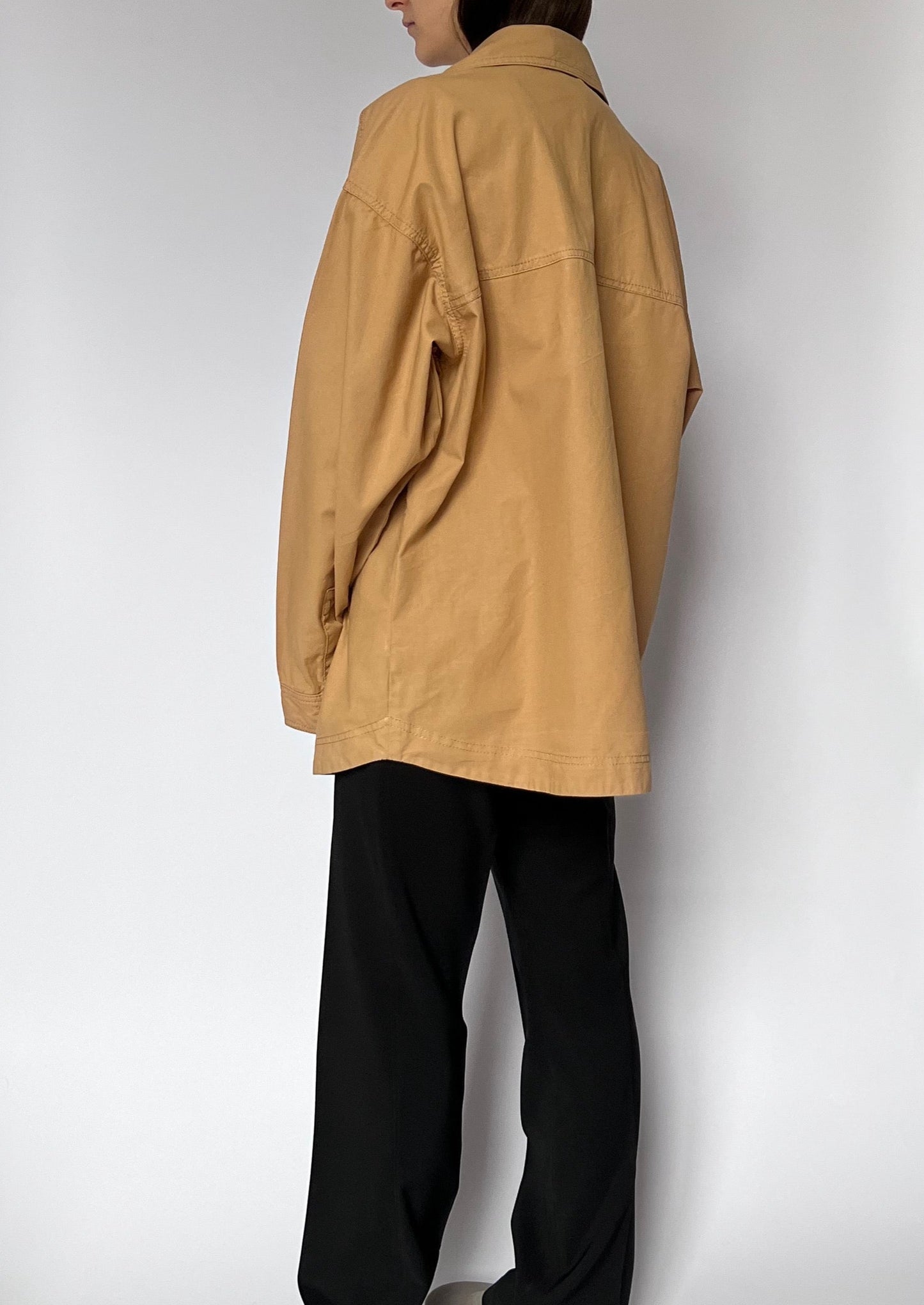 90s Tan Shacket S/M/L