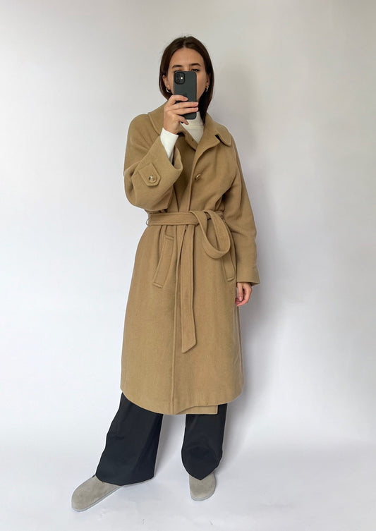 Wool Caramel Coat S/M