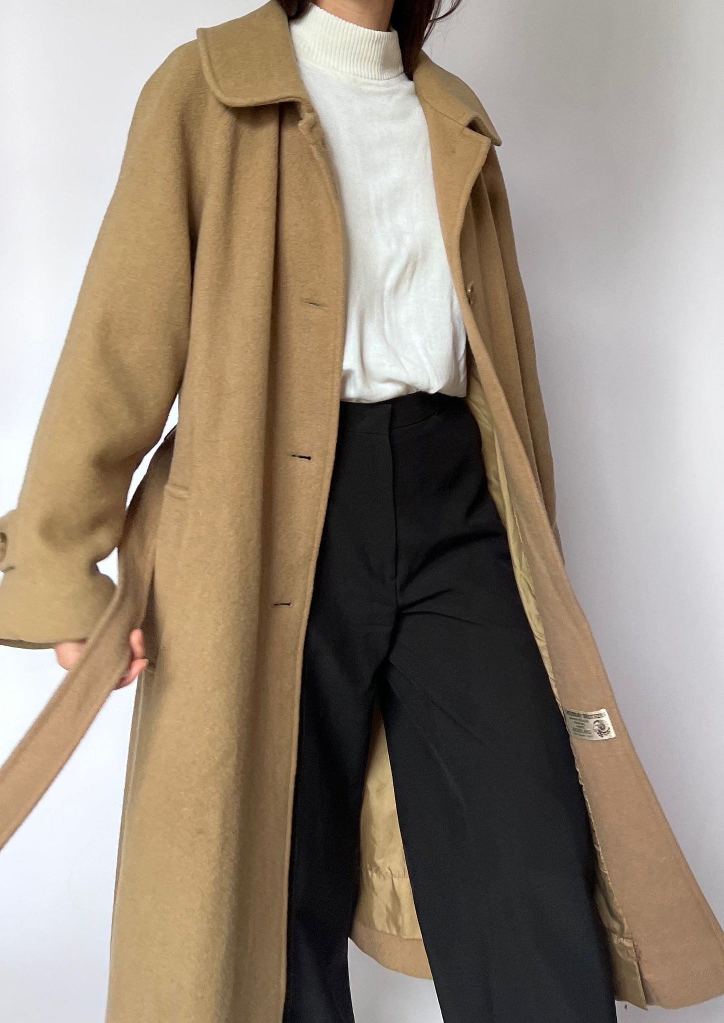 Wool Caramel Coat S/M