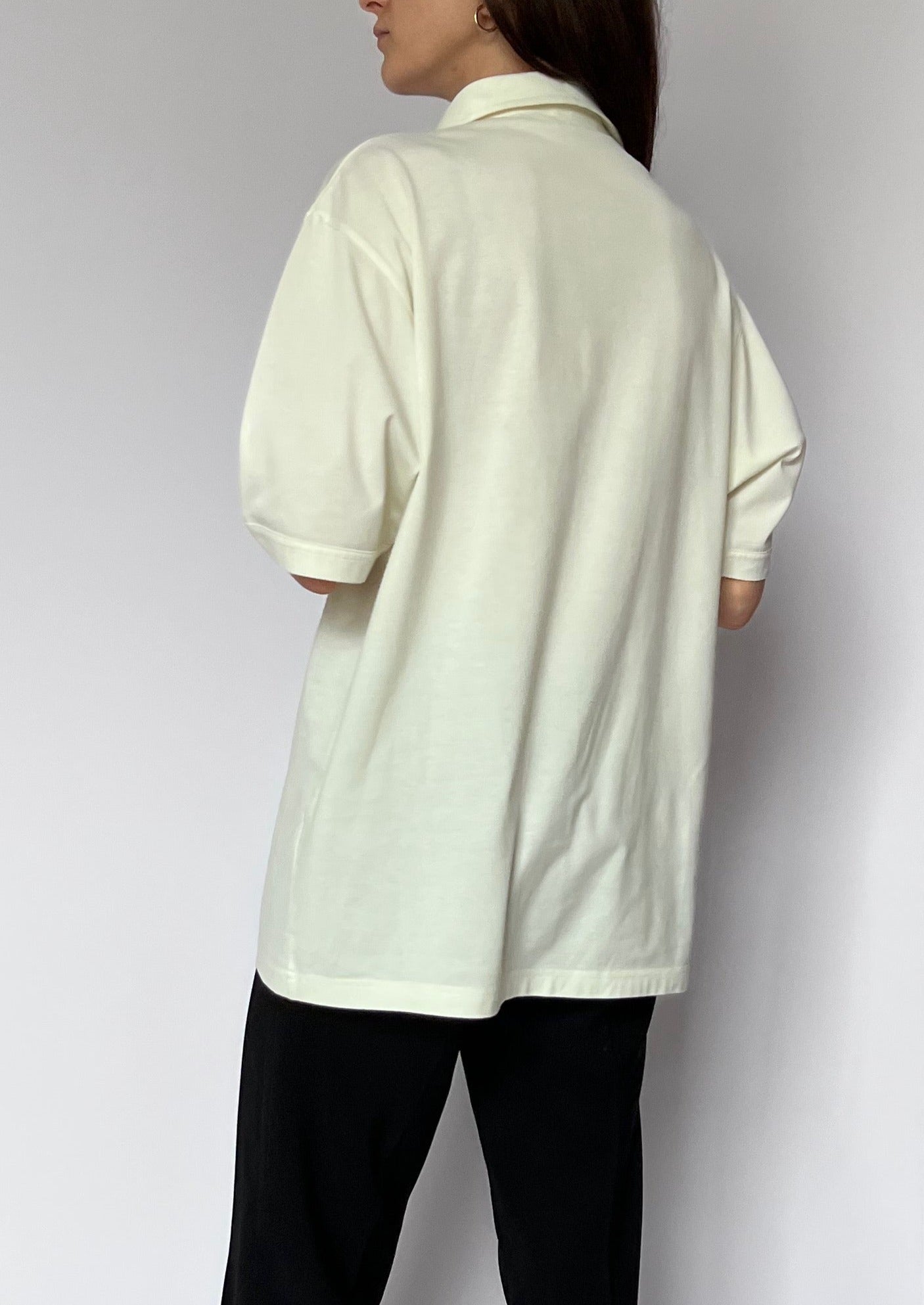 90s Unisex Half Placket Shirt S/M/L