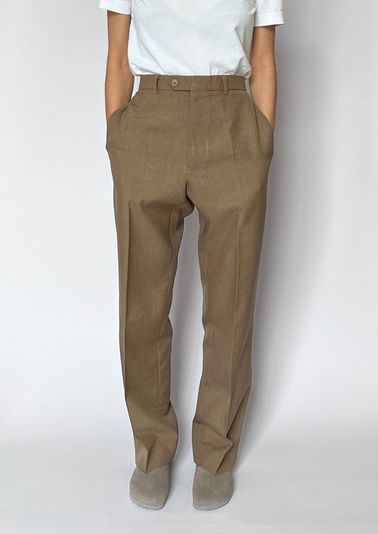 Neutral Wide Leg Suit Trousers W'34" L