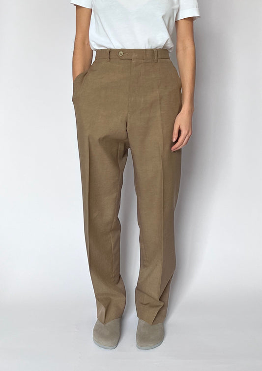 Neutral Wide Leg Suit Trousers W'34" L