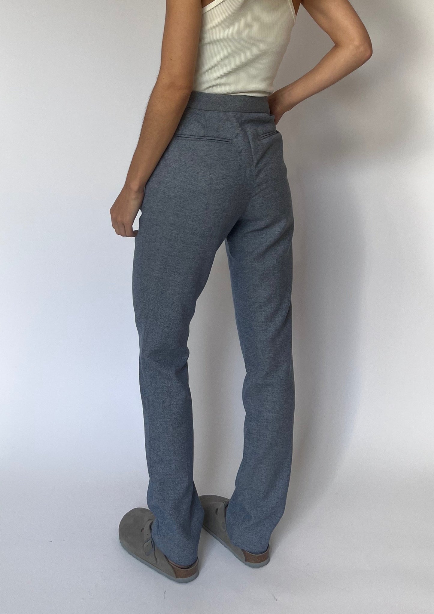 Wool Blue Marl Trousers S