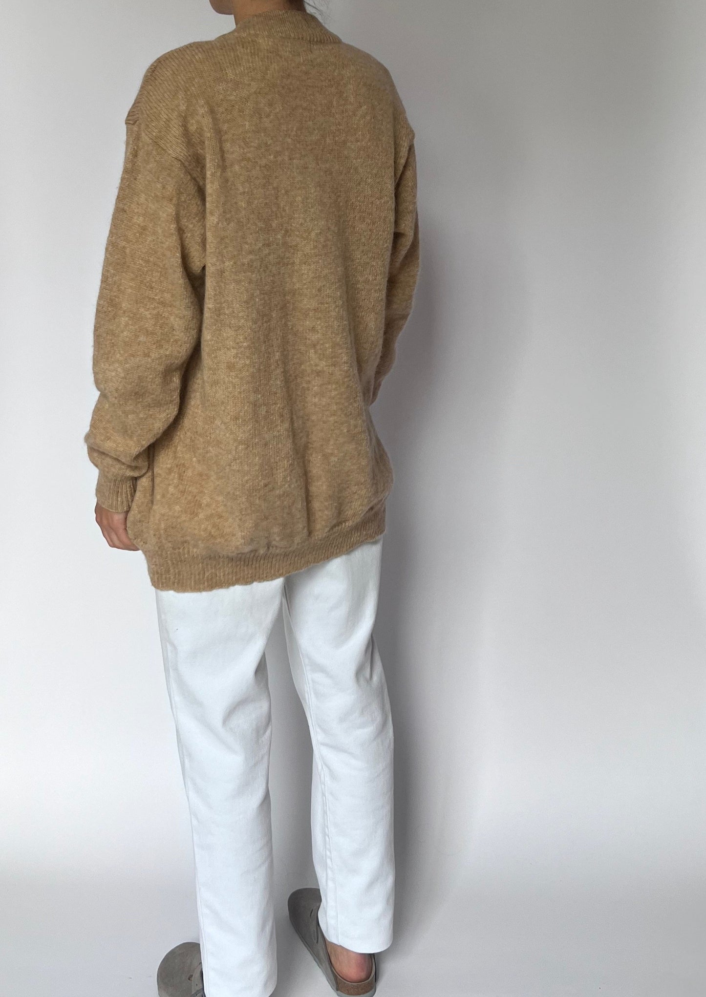 Chunky Camel Cardigan S/M