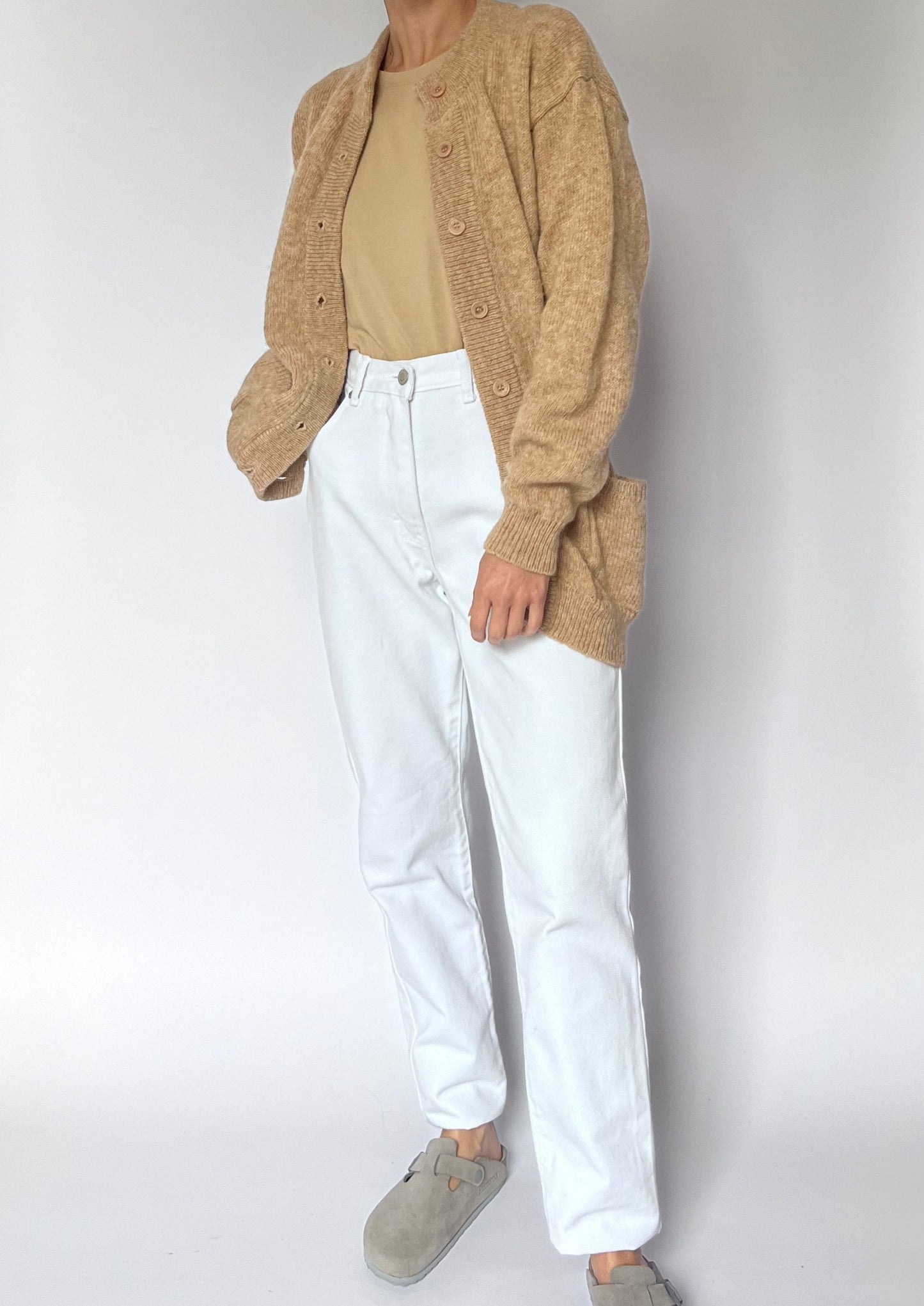 Chunky Camel Cardigan S/M