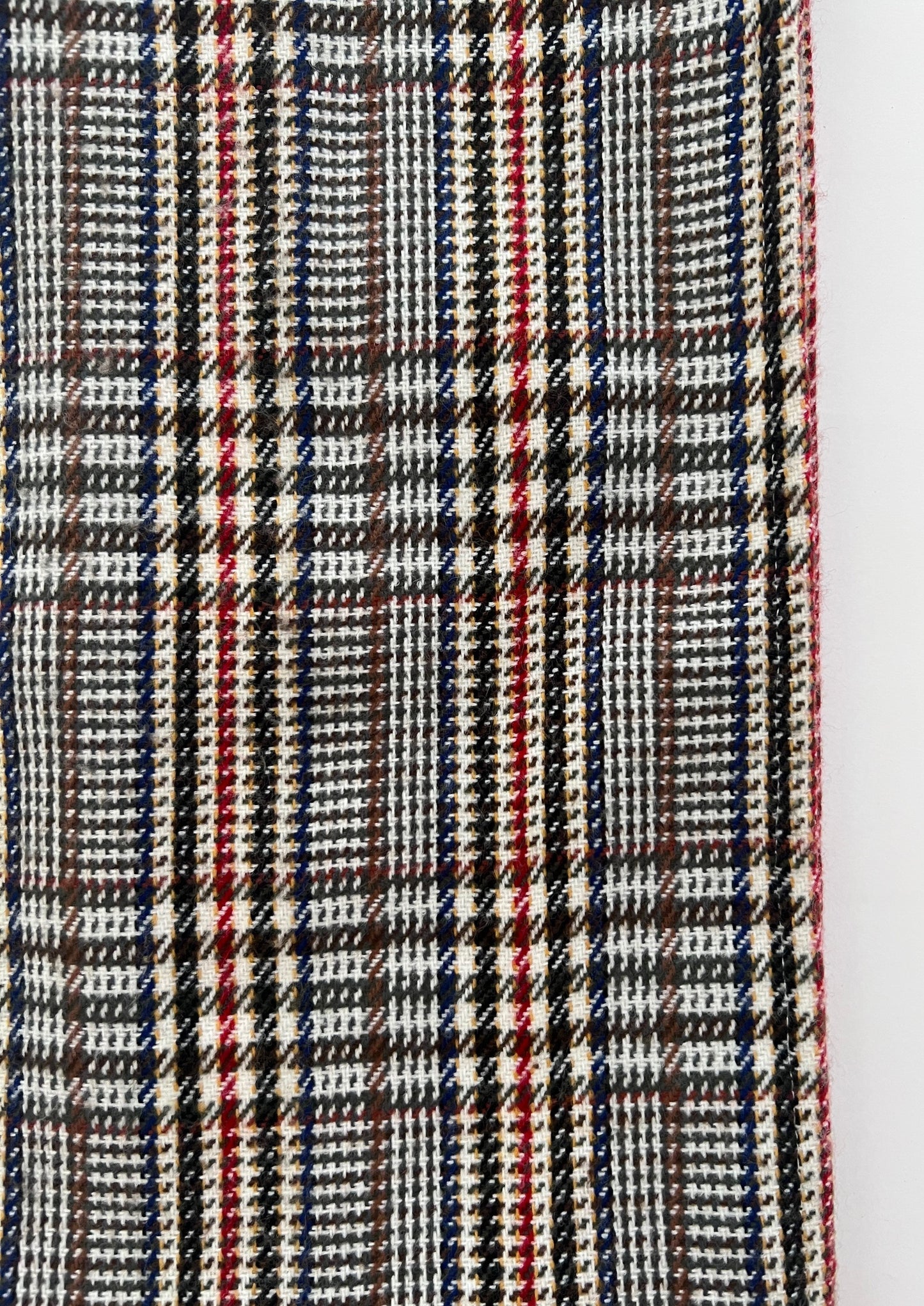 Checked Wool Scarf