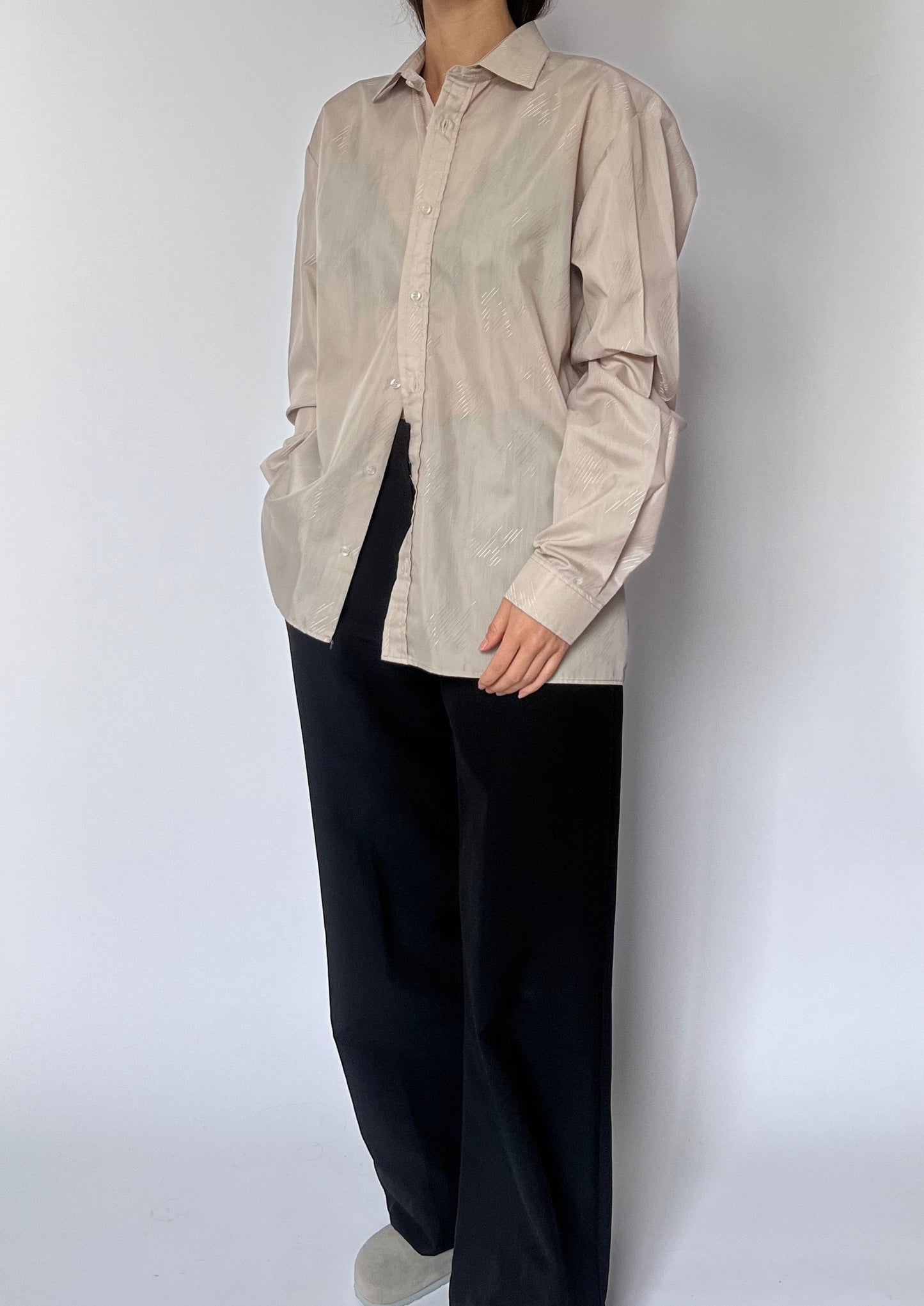 Tonal Textured Shirt S/M