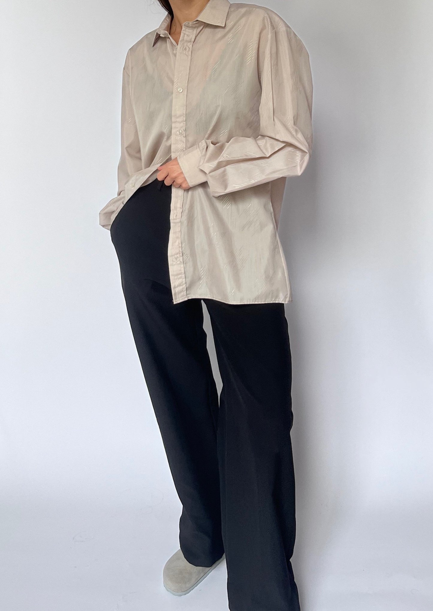 Tonal Textured Shirt S/M