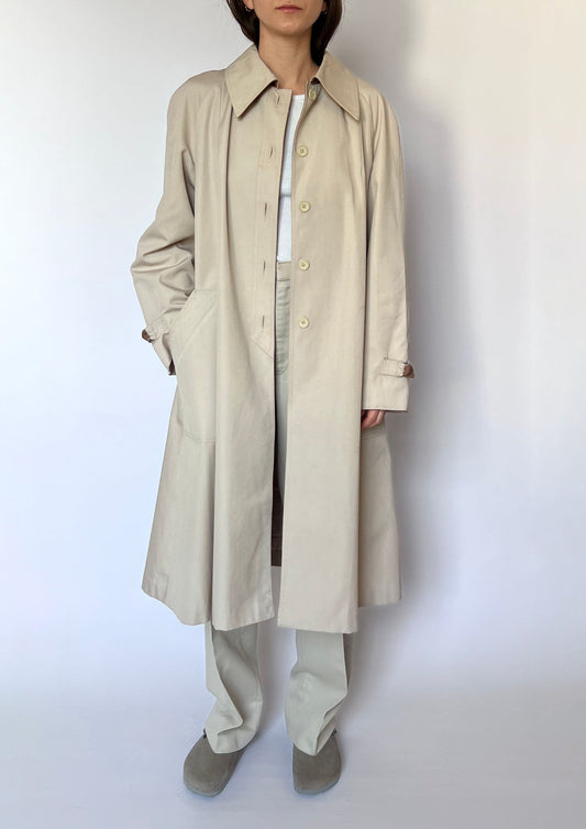 70s A-Line Trench Coat S/M