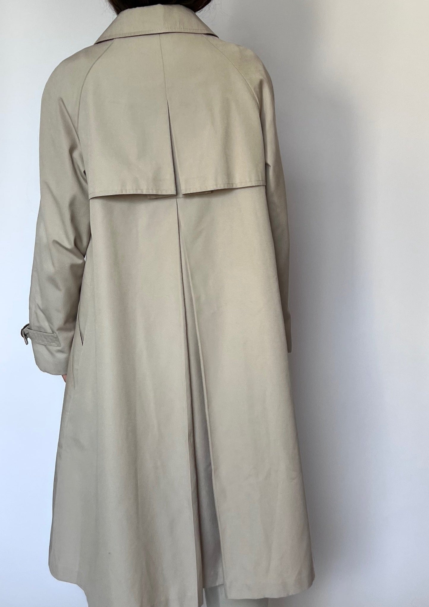 70s A-Line Trench Coat S/M