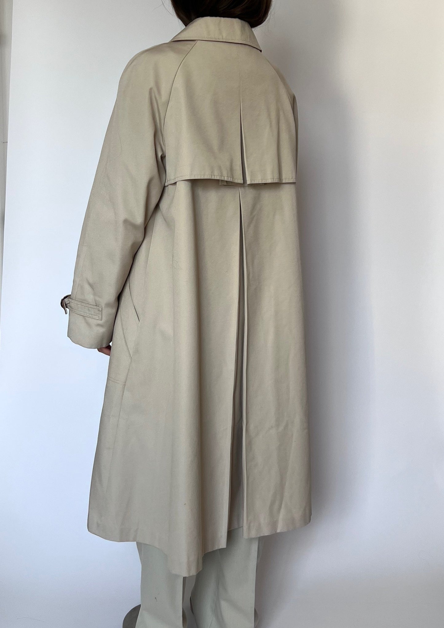 70s A-Line Trench Coat S/M