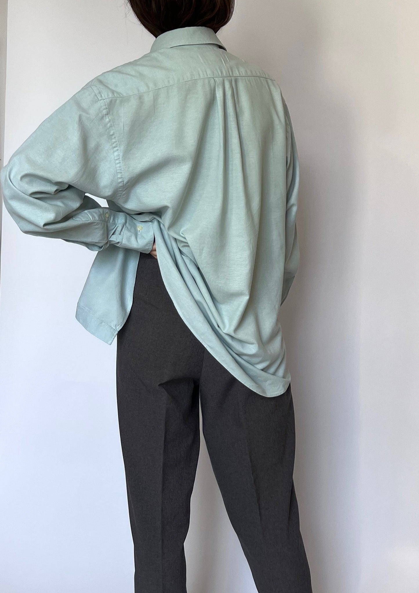 90s Green Oversized Shirt M