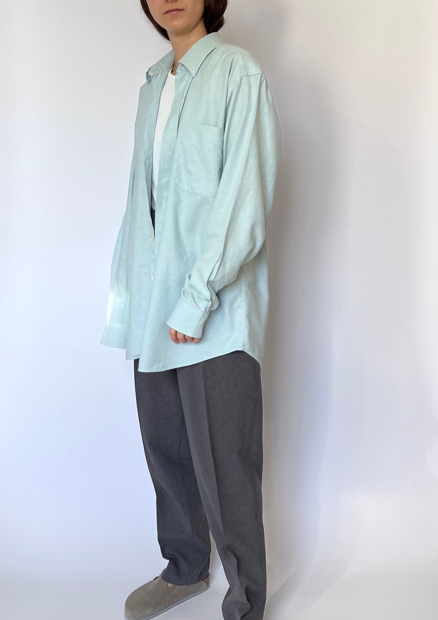 90s Green Oversized Shirt M