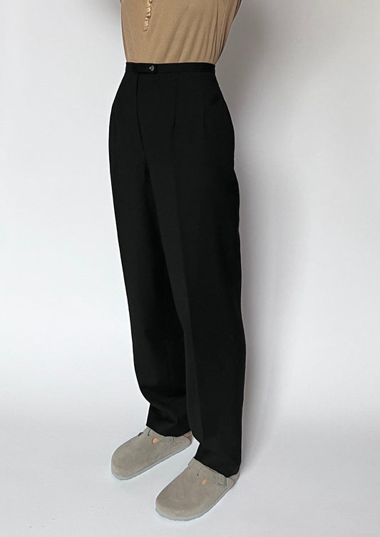 Wool Straight Leg Trousers M W'30"