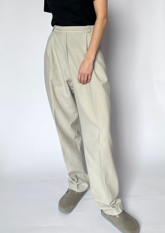 Vintage Neutral Suit Trousers M