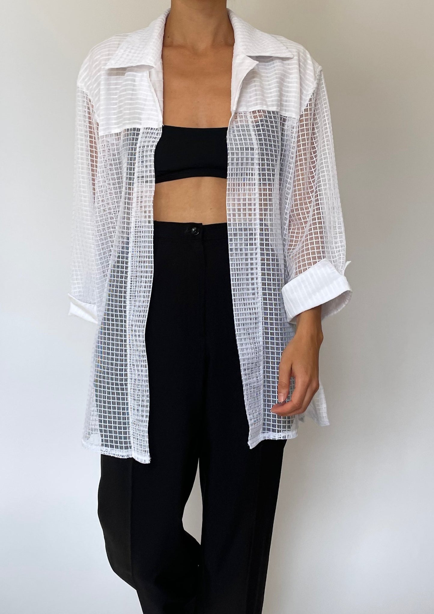 90s Sheer Relaxed Shirt M/L