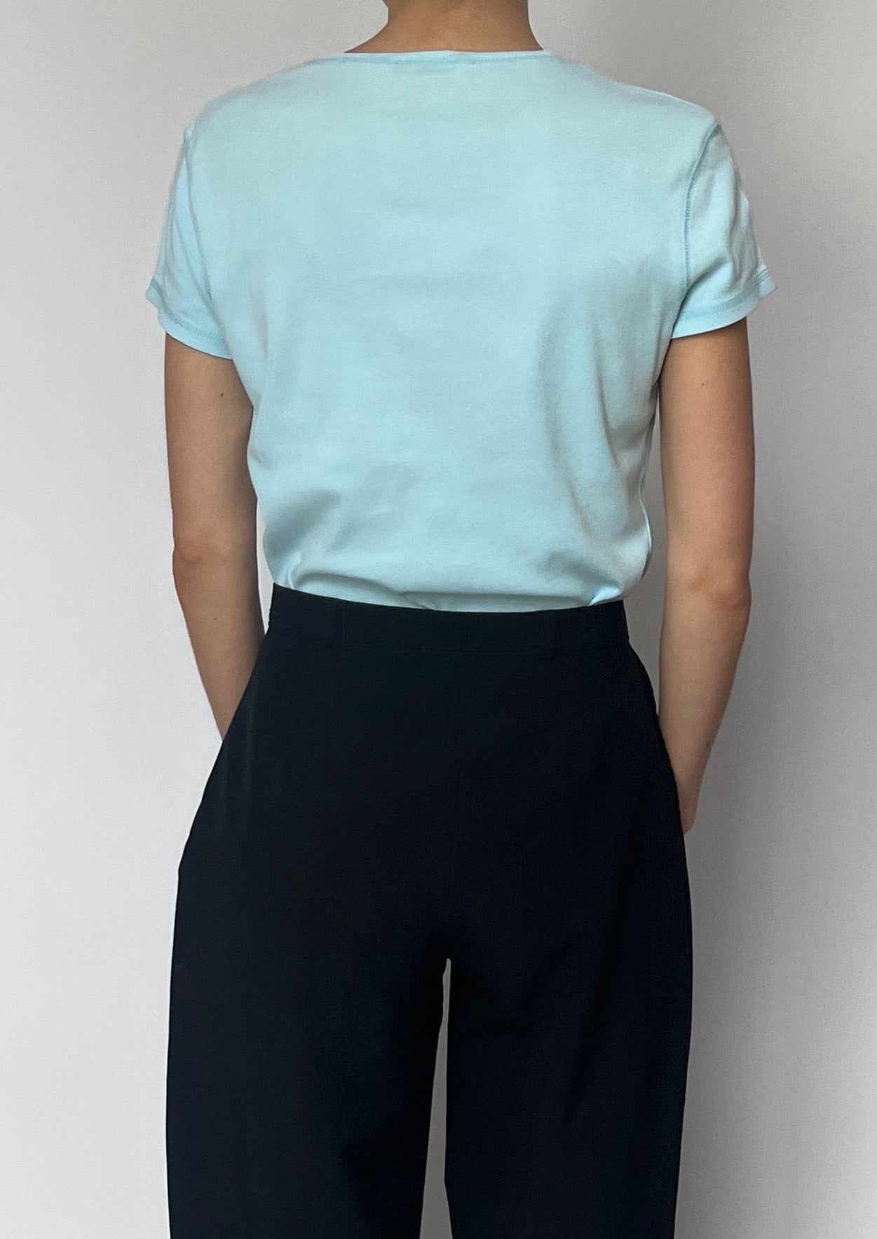 Essential Light Blue Cotton Tee XS/S