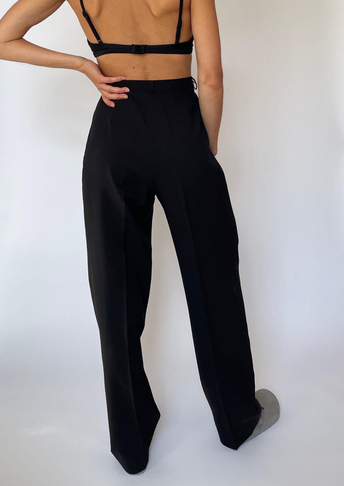 1990s Relaxed Tailored Trousers S/M W'28"