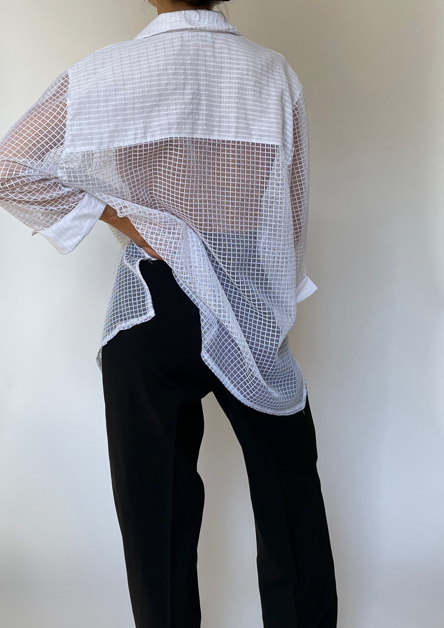 90s Sheer Relaxed Shirt M/L