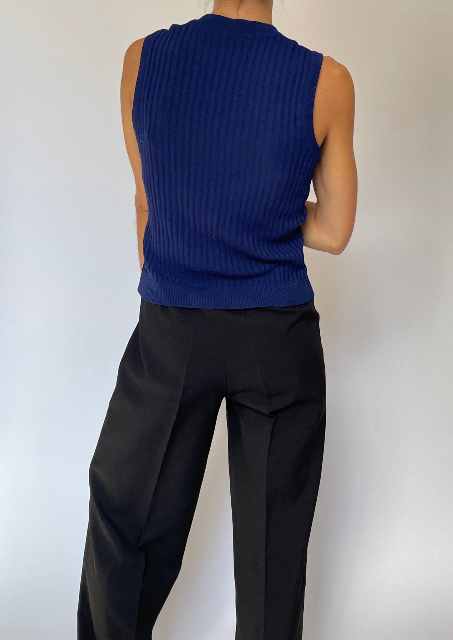 Ribbed Knitted Vest XS/S