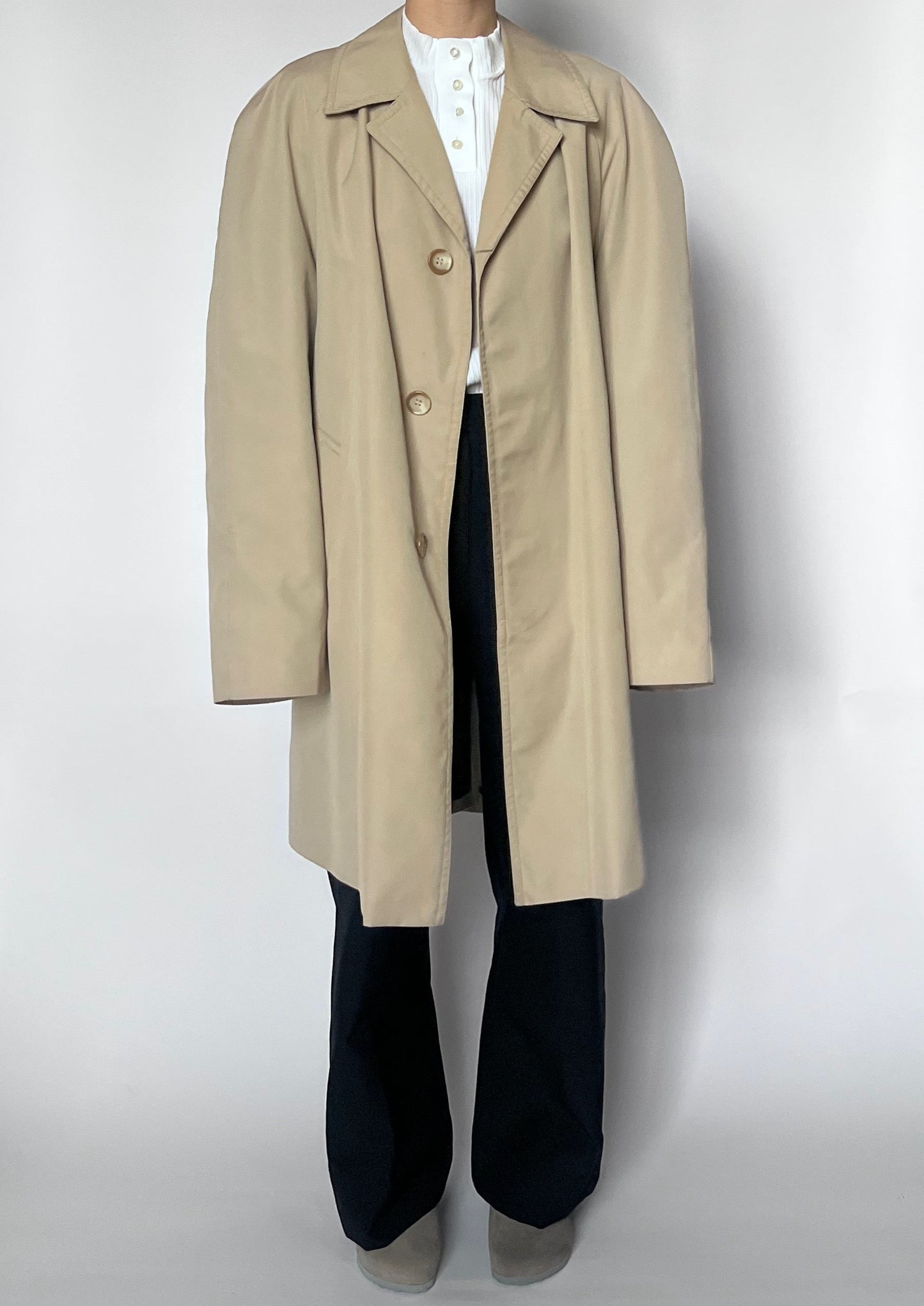 Vintage 90s Trench Car Coat M/L