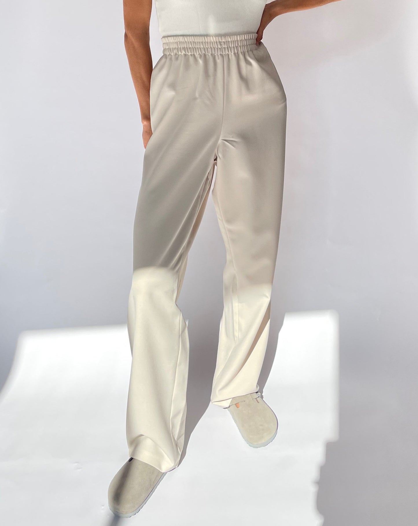 Minimal Cream Relaxed Suit M W30"