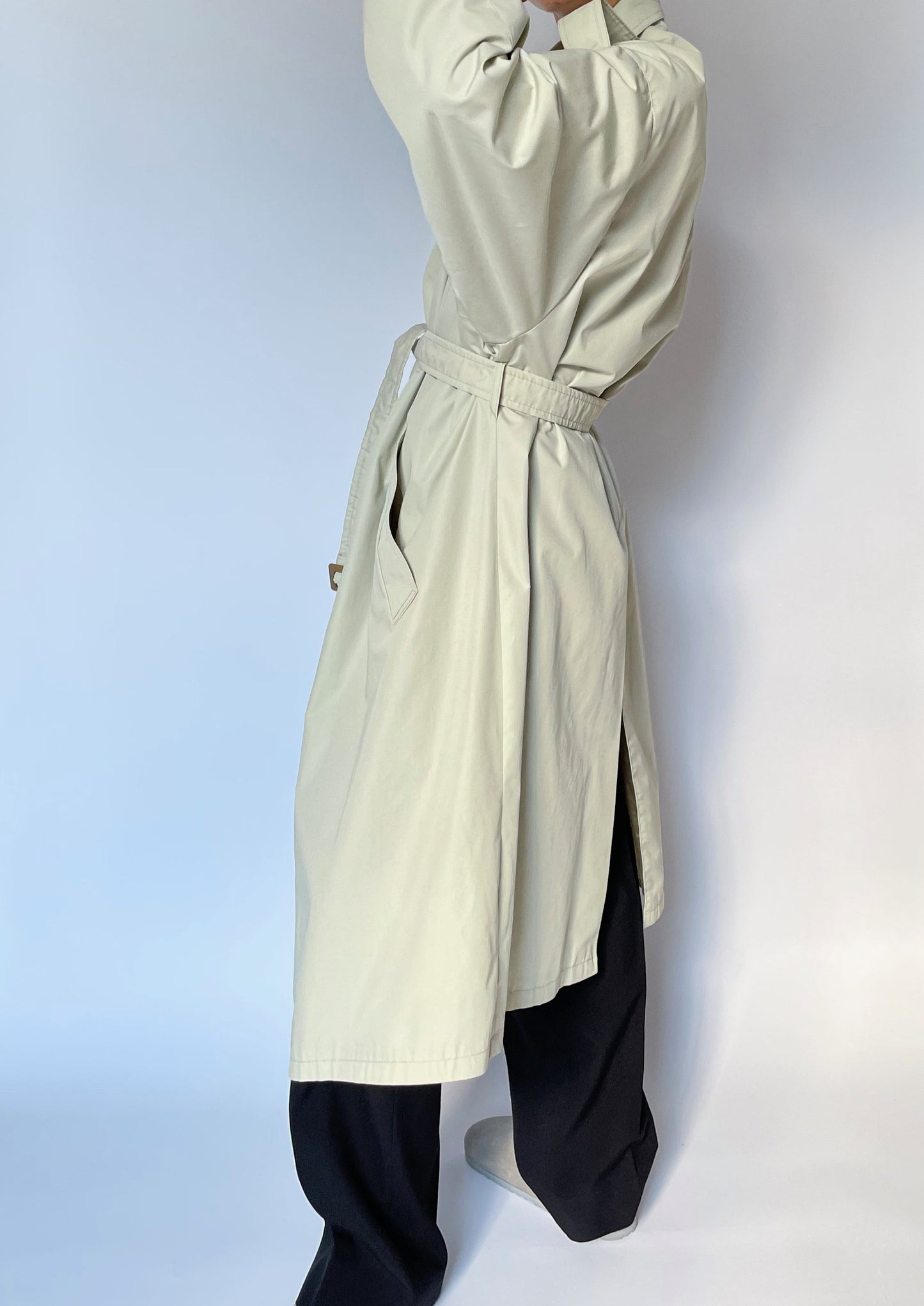 Soft Green Relaxed Trench M/L