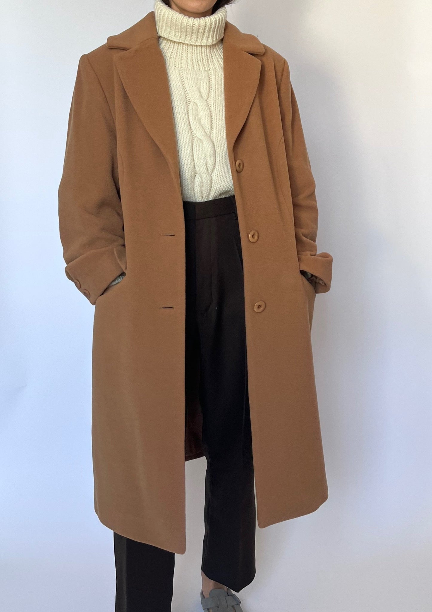 Caramel Wool Coat S/M