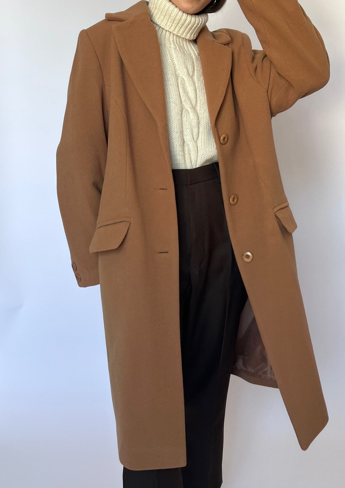 Caramel Wool Coat S/M