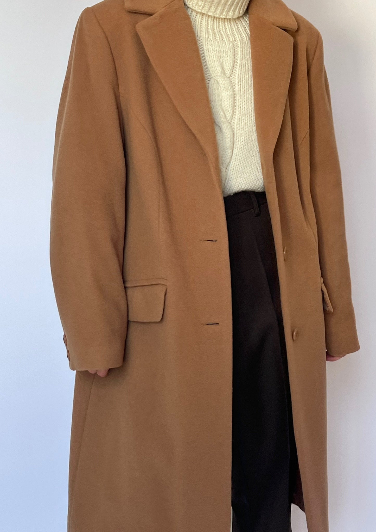 Caramel Wool Coat S/M