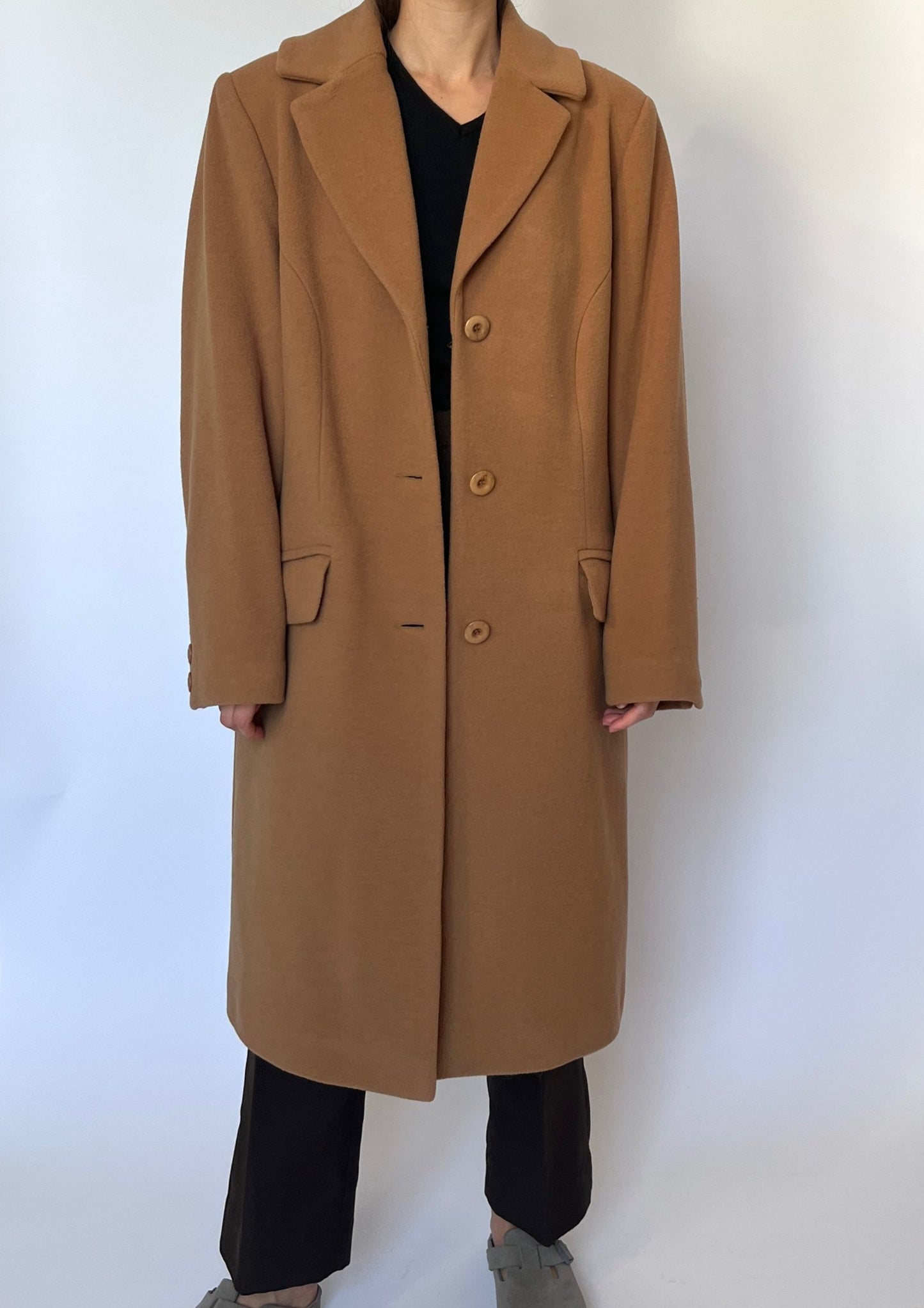 Caramel Wool Coat S/M