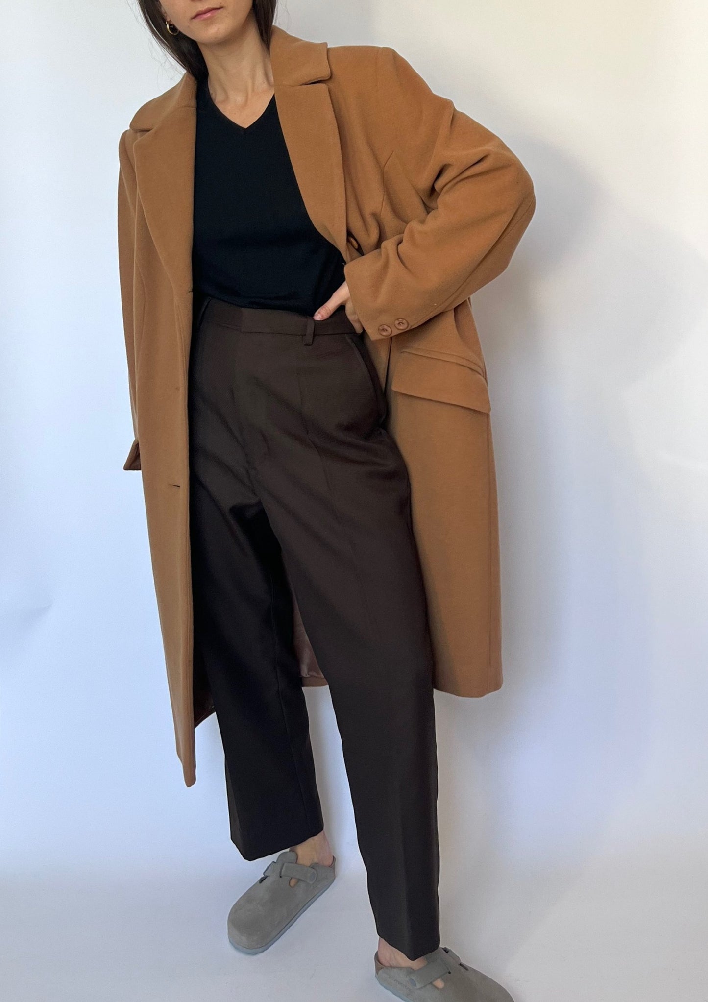 Caramel Wool Coat S/M