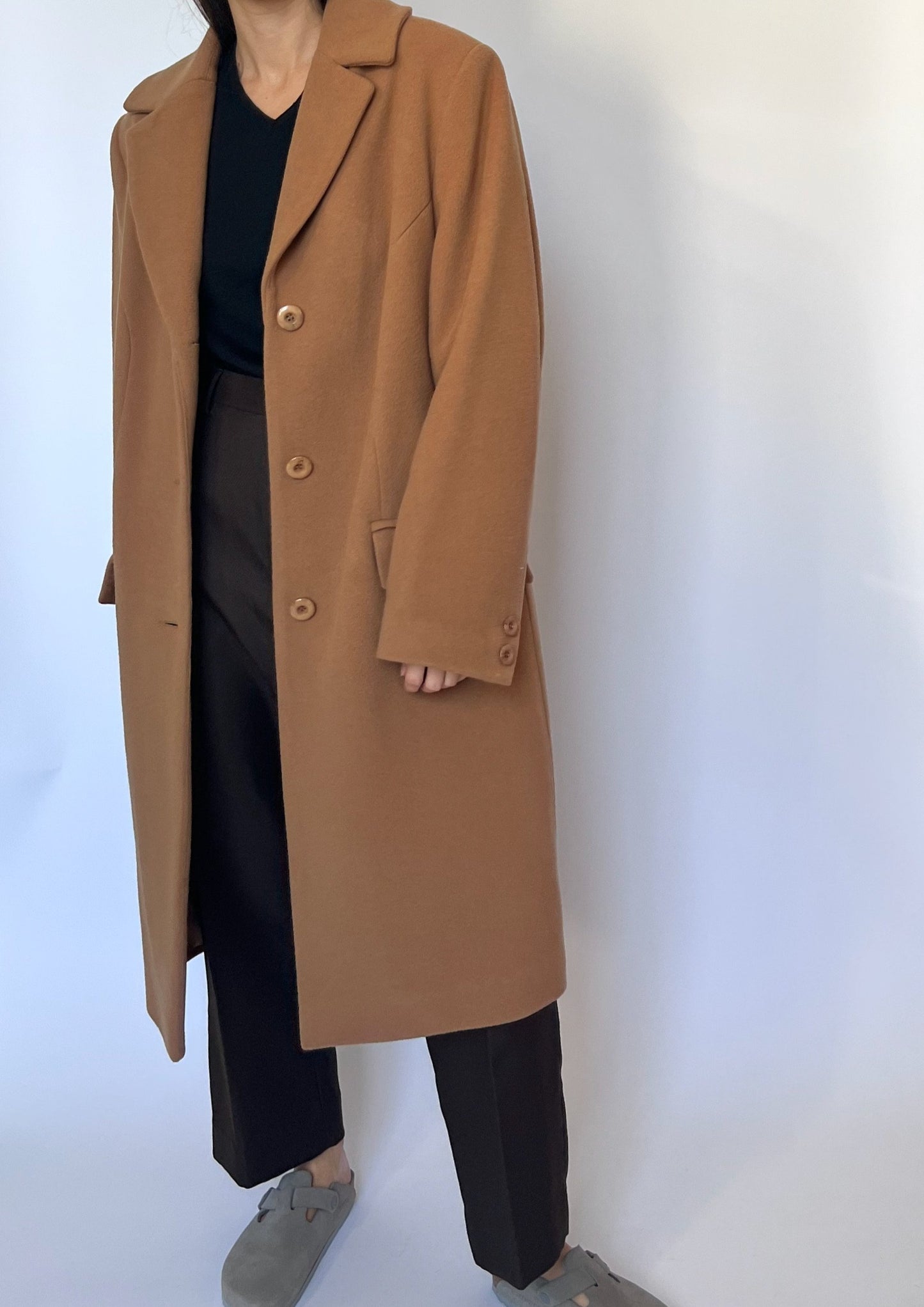 Caramel Wool Coat S/M