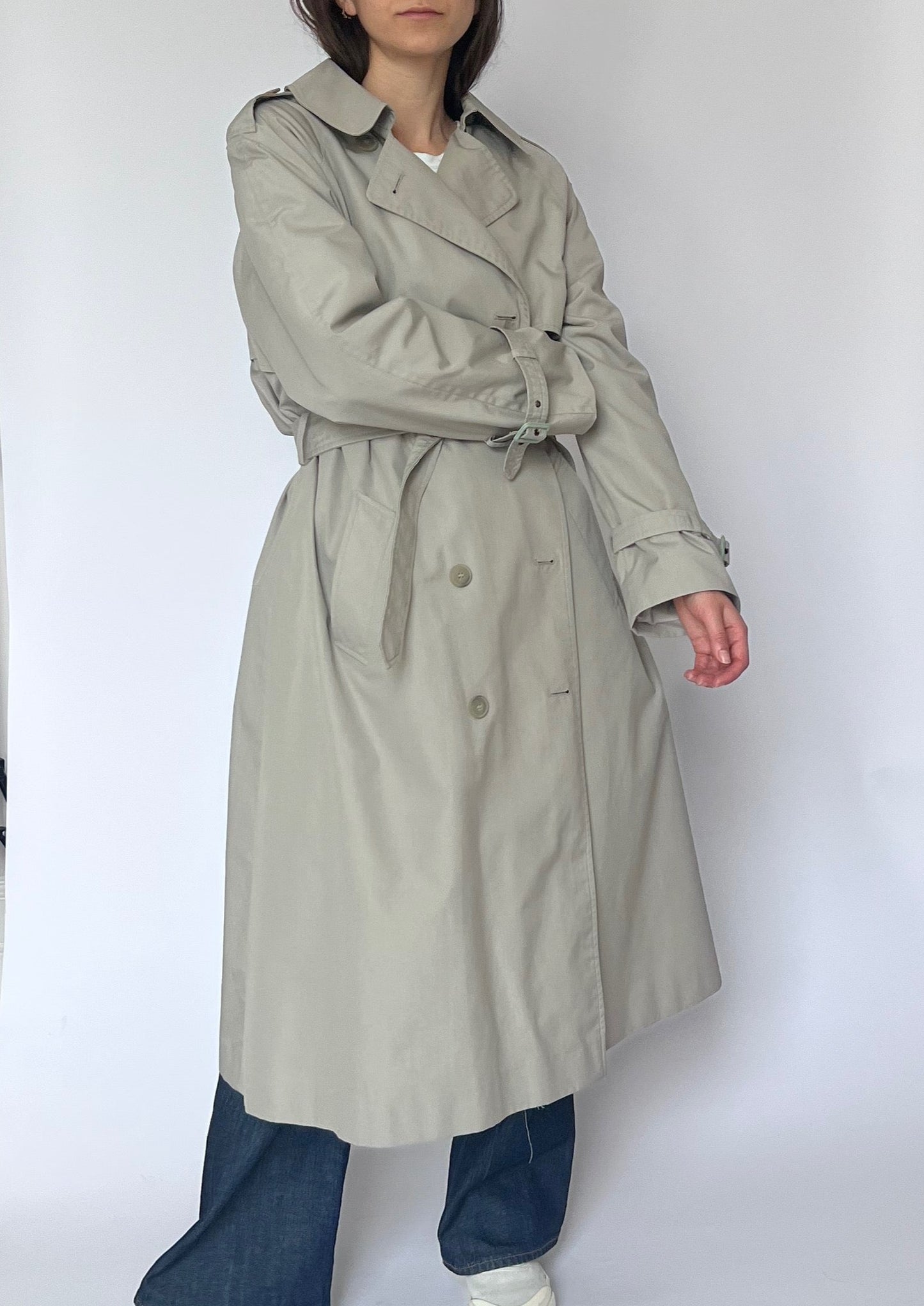 Vintage Classic Tonal Trench Coat S/M