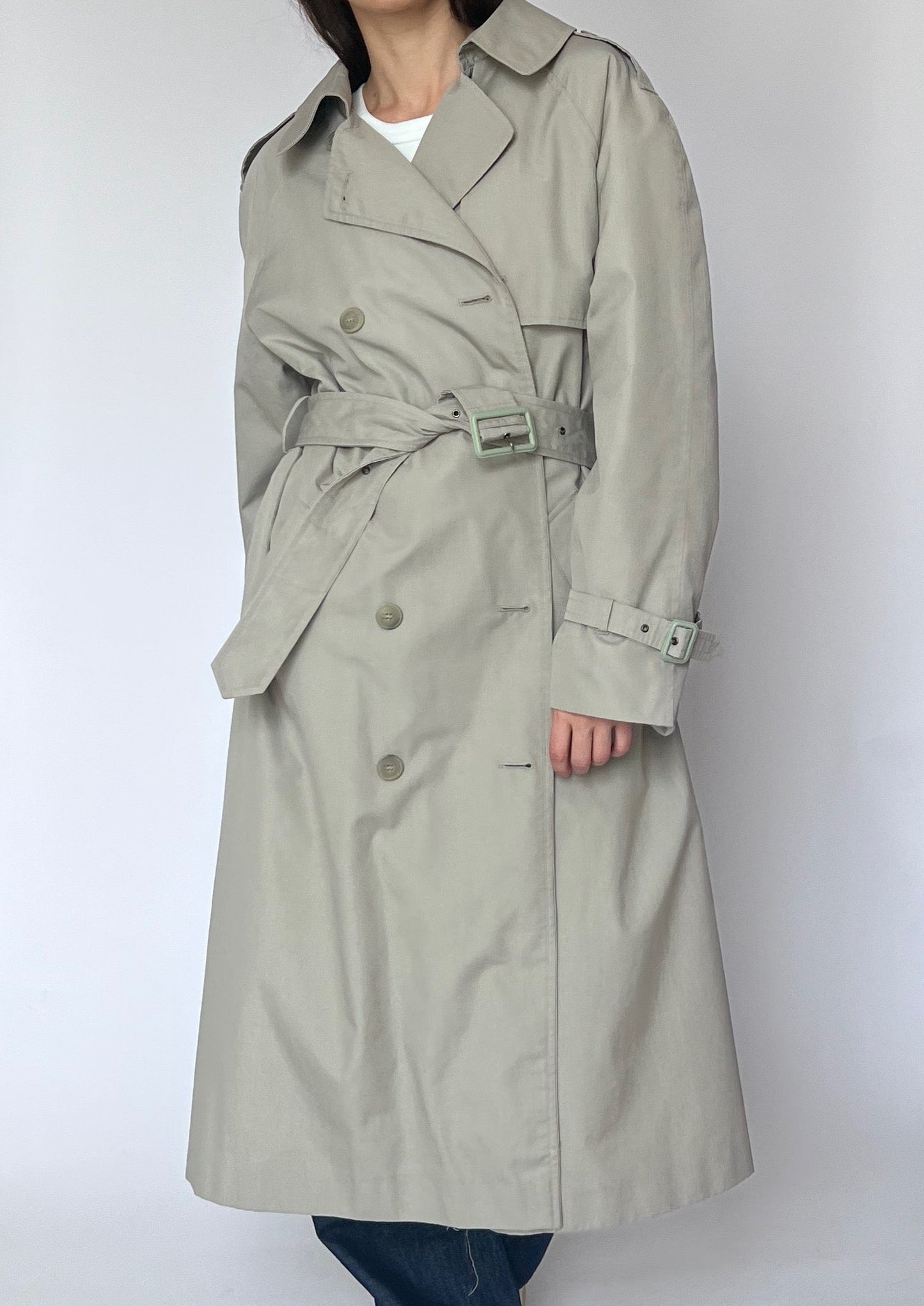 Vintage Classic Tonal Trench Coat S/M