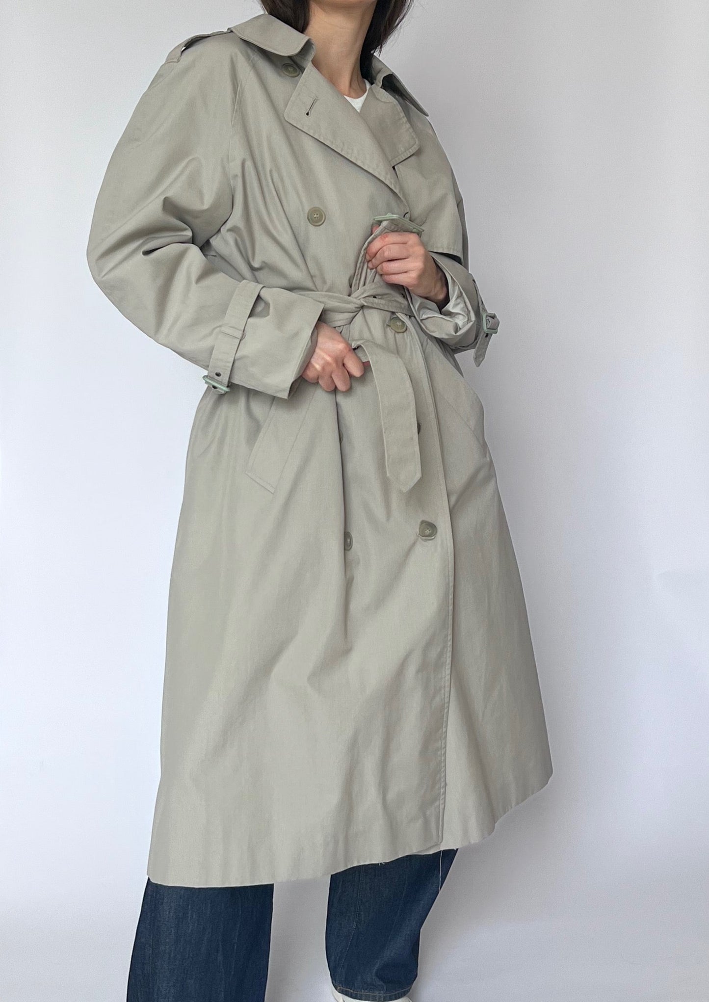 Vintage Classic Tonal Trench Coat S/M