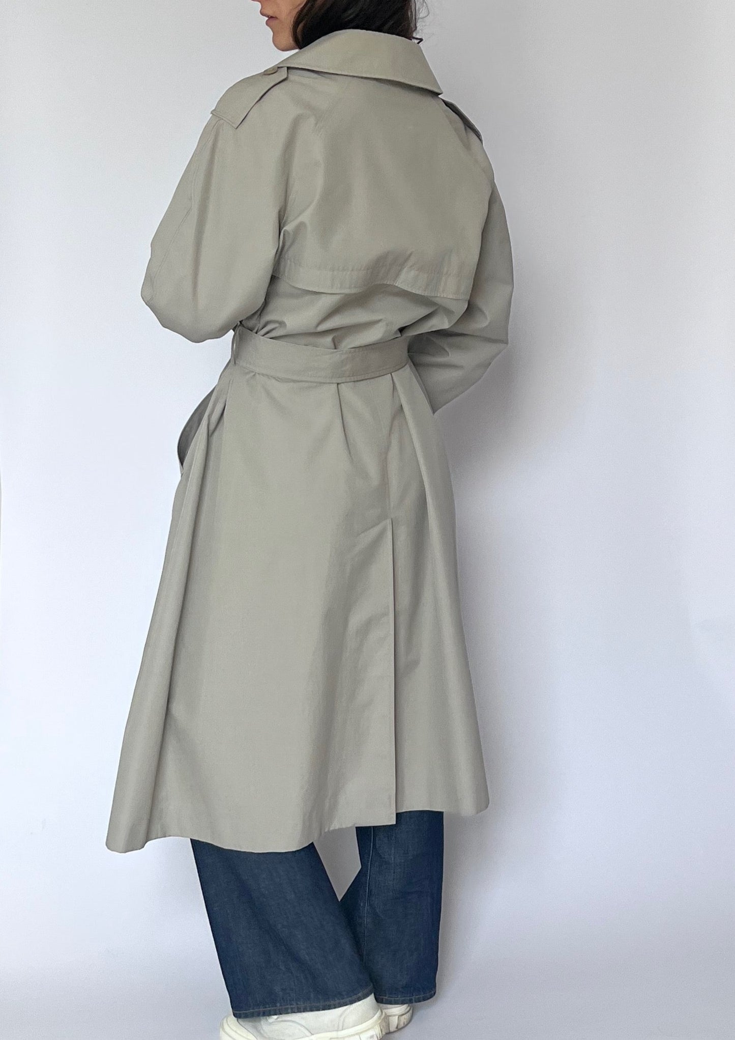 Vintage Classic Tonal Trench Coat S/M