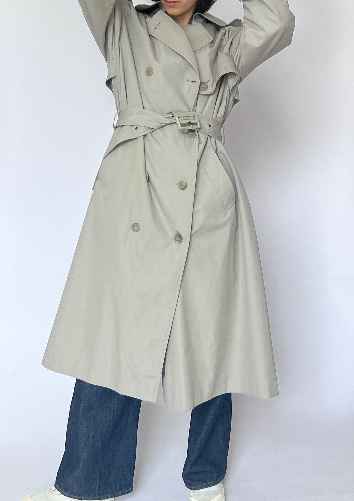 Vintage Classic Tonal Trench Coat S/M