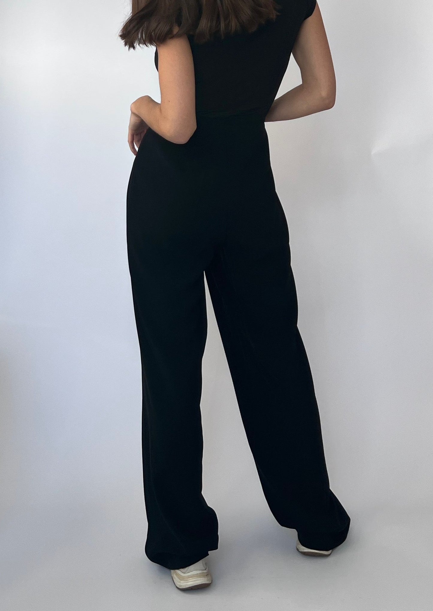 Black Wide Leg Trousers S/M W'29"