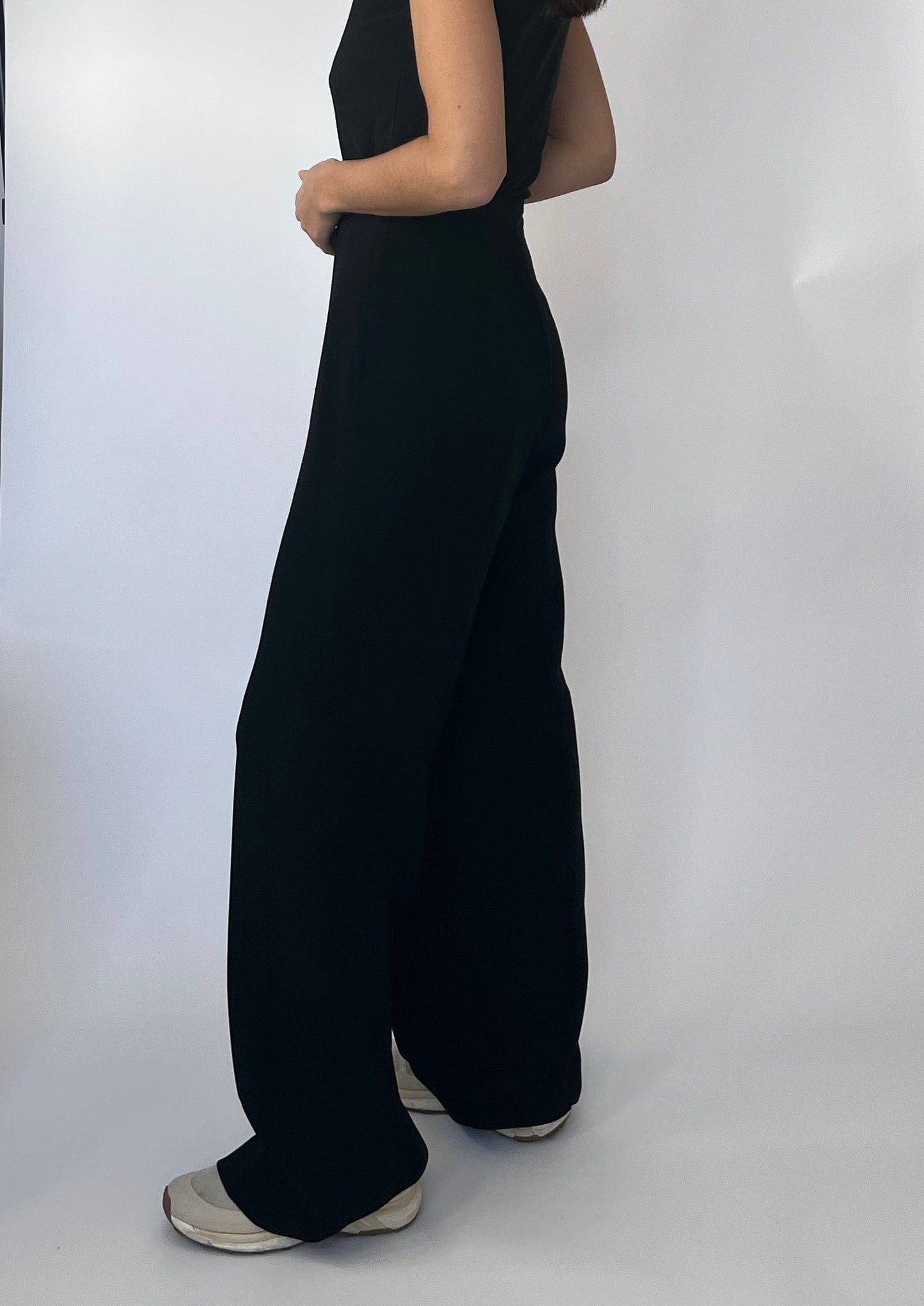 Black Wide Leg Trousers S/M W'29"