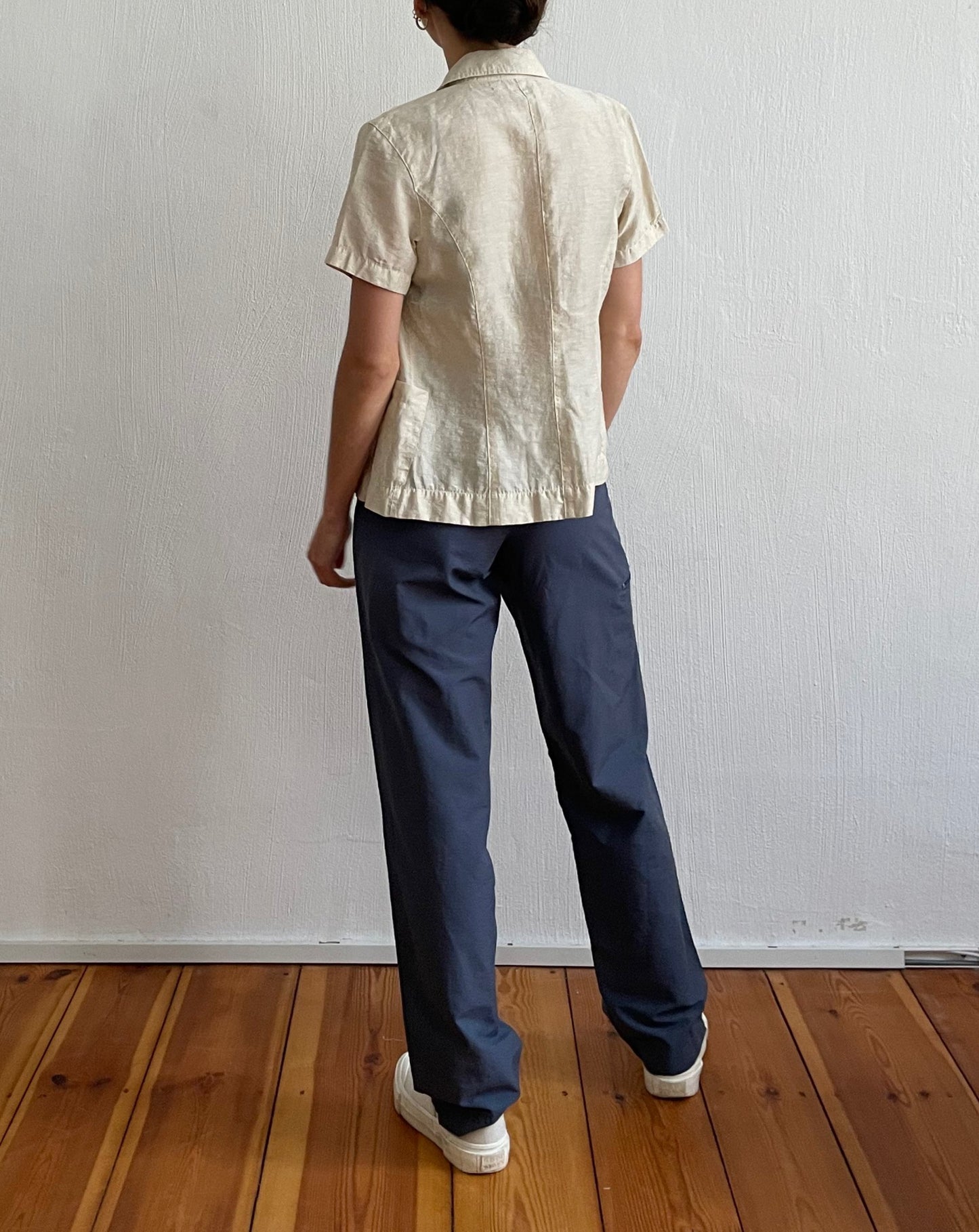 Vintage Linen Minimal Shirt Size XS-S