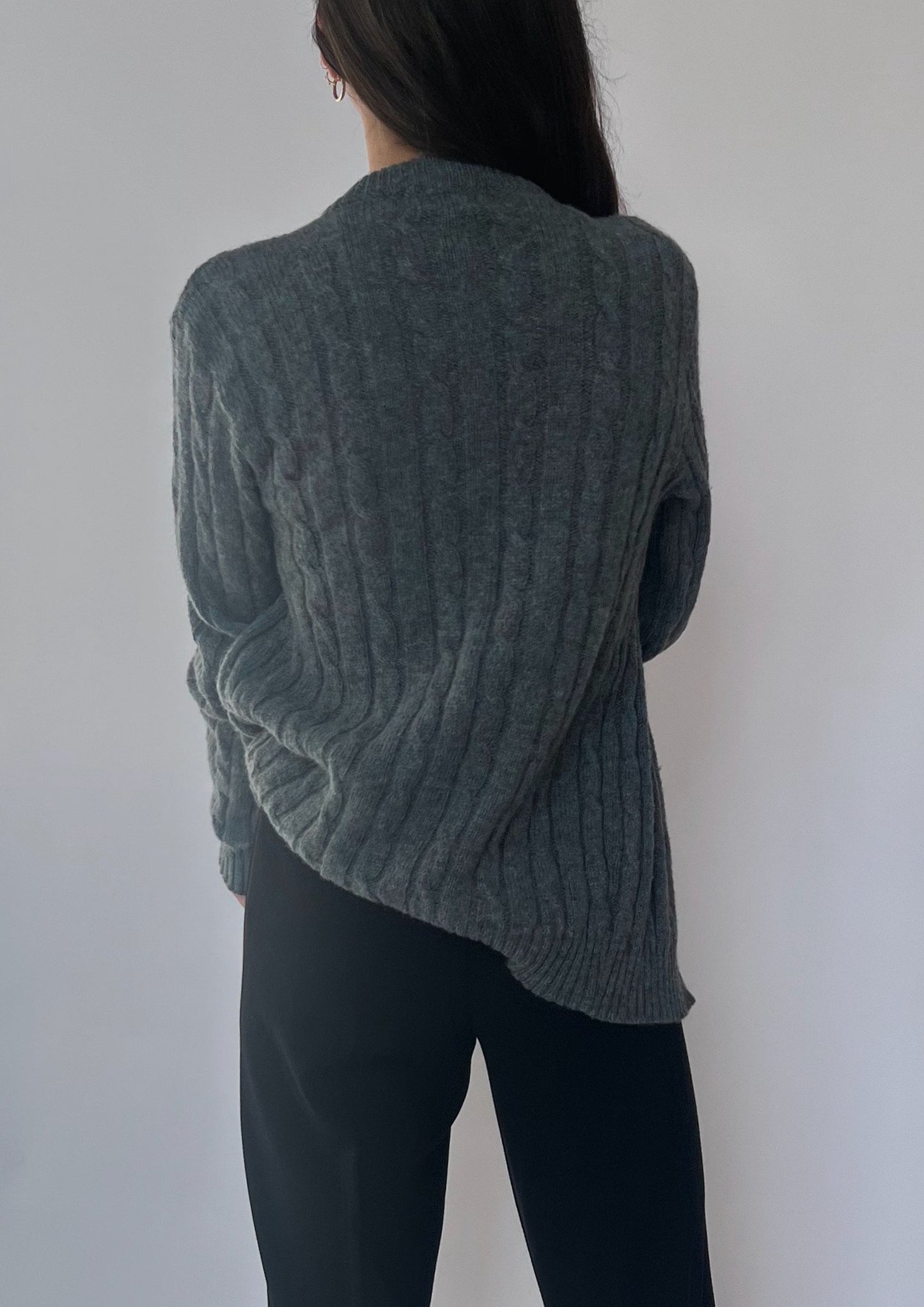 Rare Wool Cable Knit Cardigan XS/S