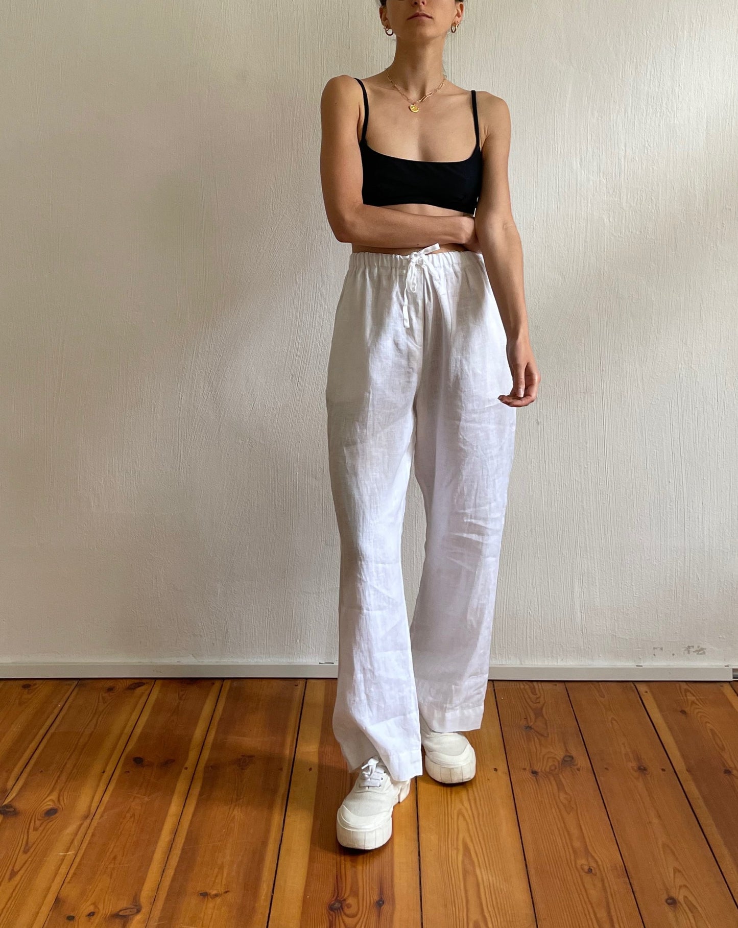 Vintage Minimal Wide Leg Trousers Size XS-S