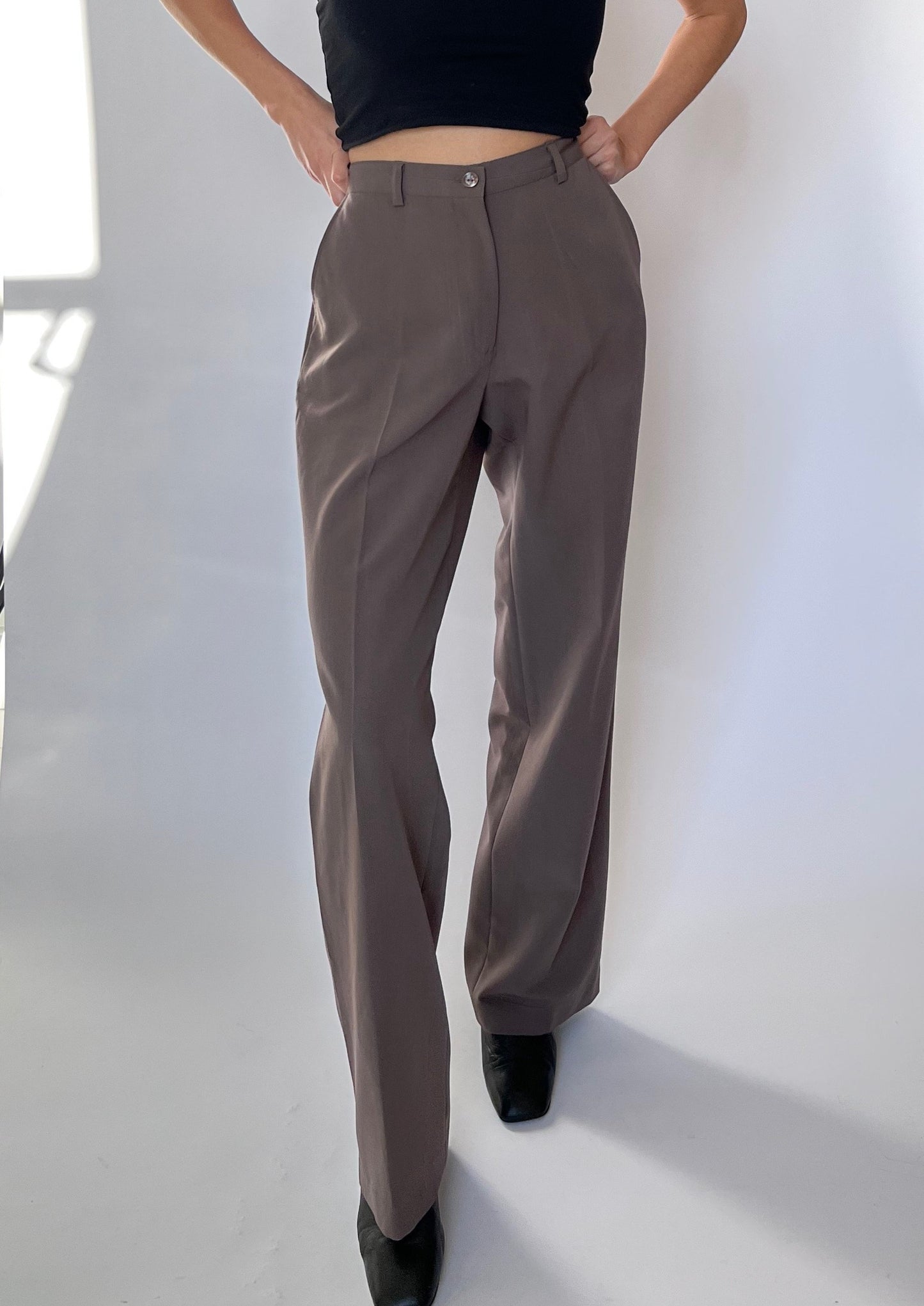 High Waisted Flared Trousers W'30"