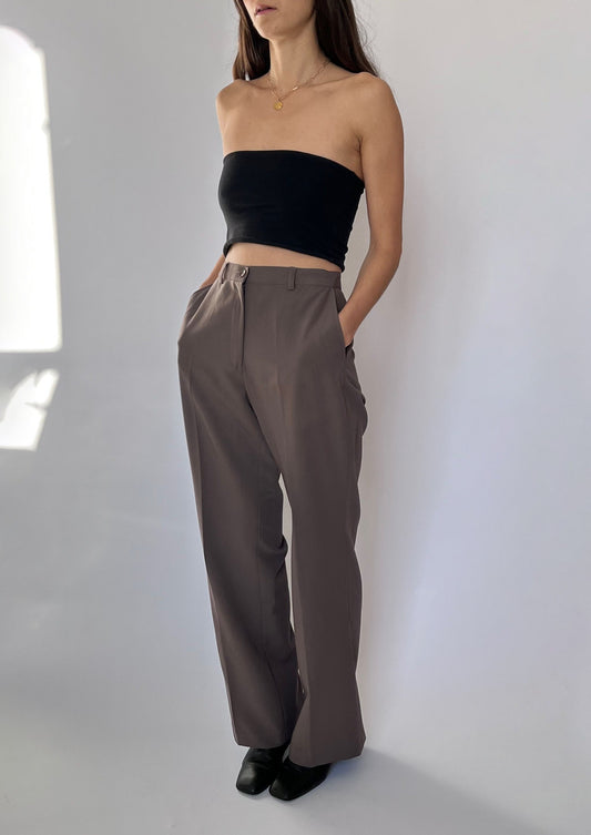 High Waisted Flared Trousers W'30"