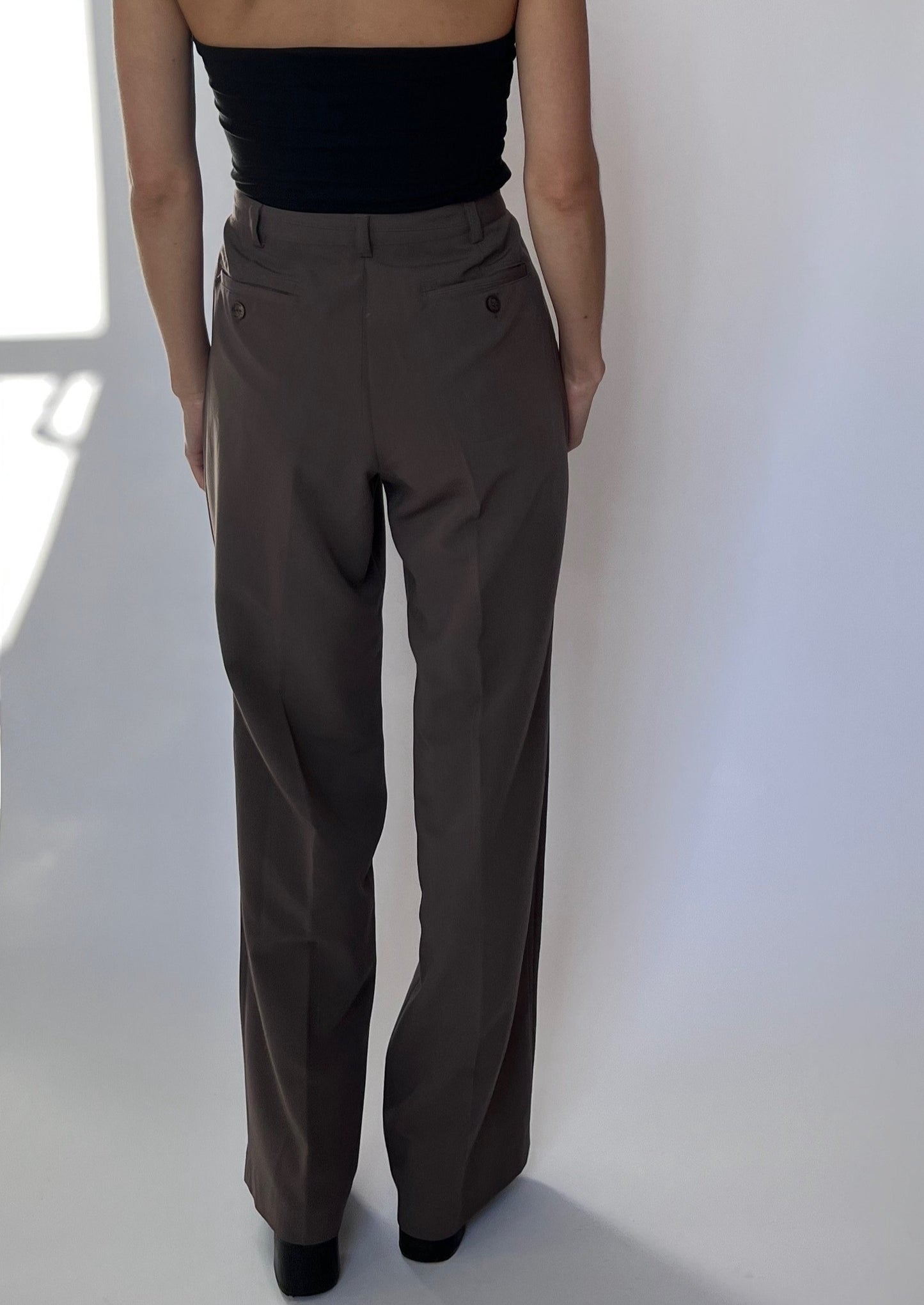 High Waisted Flared Trousers W'30"