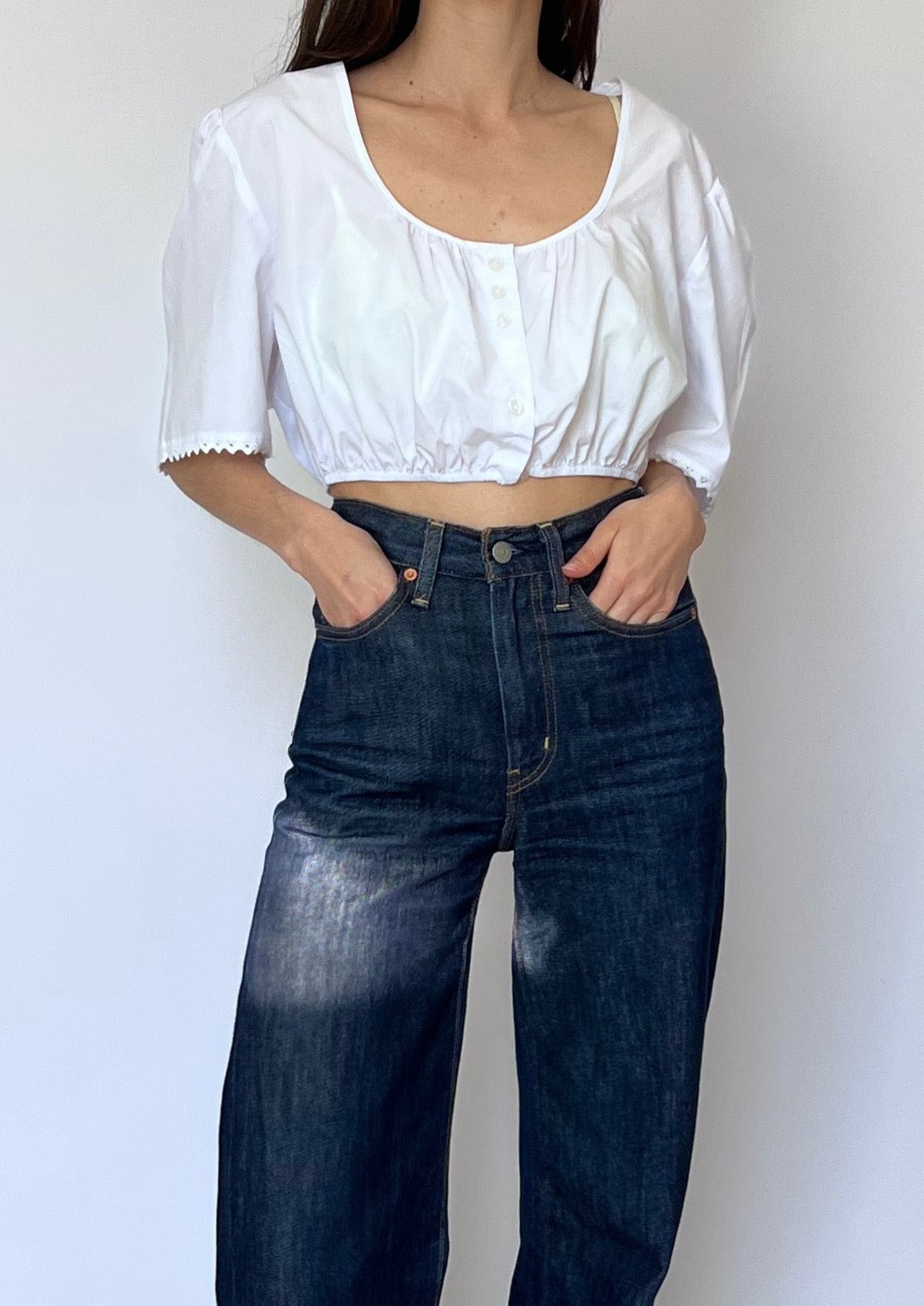 Vintage Cotton Crop Top M/L